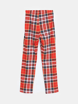 Beli Lastikli Ekose K?z ?ocuk Pijama Alt