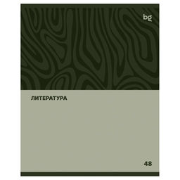 Цена за 2 шт. Тетрадь 48л. SINGLE COLOUR "Литература" (ТПск48 63781, BG)