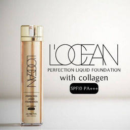 Locean Тональная основа / Perfection Liquid Foundation With Collagen, 23 Natural Beige
