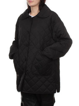 H24-003 BLACK Куртка демисезонная женская (100 гр. холлофайбер) - Фабричный китай фото 5