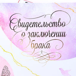 Свидетельство о заключении брака Цветение софт тач, тиснение, бабочки, 31х22,5 см - Дарим красиво фото 3