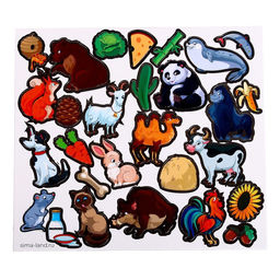 Развивающие магниты Кто что ест - Лесная мастерская фото 3