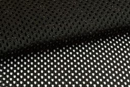 Ткань подкладочная Gamma Трикотажная Сетка TLG-180 100% полиэстер 150 см 2 см черный