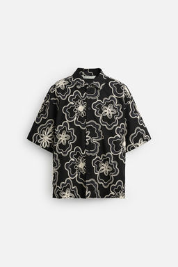 TEXTURED EMBROIDERY SHIRT