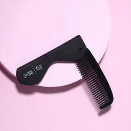 Цена за 4 шт. Расчёска складная «QF», 17,5/9.7 × 3 см, цвет чёрный