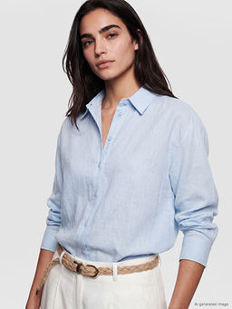 Oversize %100 Pamuklu Kad?n G?mlek