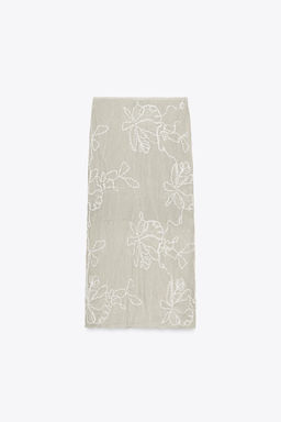 SEMI-SHEER STRUCTURED KNIT SKIRT - Zara фото 8