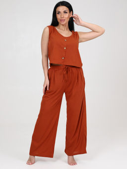 456 ПИЖАМА (брюки) (Кирпичный) - А-дина фото 3