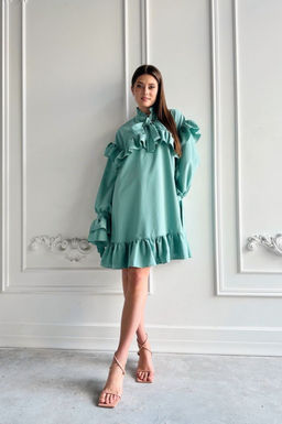 Платье AURA 3196-170 шалфей  фото 4