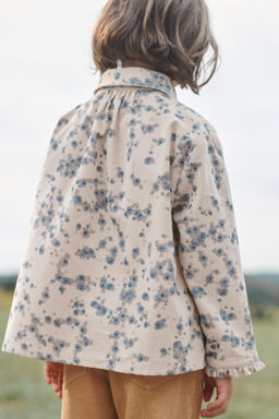 LIMITED EDITION FLORAL MICRO CORDUROY SHIRT - Zara фото 3