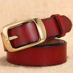 Ремень BL-L-200-Red/Gold-105