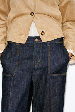 JEANS Z1975 CULOTTE TIRO MEDIO / Azul - Zara фото 3