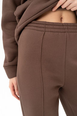 Утепленные брюки Футер 3-х нитка начес, мокко - Solo mio фото 4