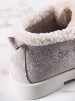 Ботинки 306.1593be.Каменный замша/шерсть