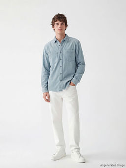 Regular Fit Erkek Jean G?mlek