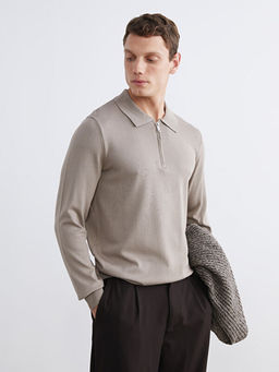 Polo Yaka Erkek Triko Kazak