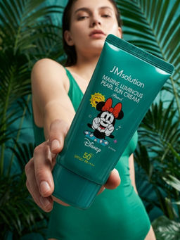 Jmsolution Увлажняющий солнцезащитный крем с жемчугом / Marine Luminous Pearl Sun Cream Pearl SPF50+/PA++++ Disney Minnie, 50 мл