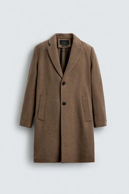 REGULAR FIT WOOL COAT - Zara фото 8