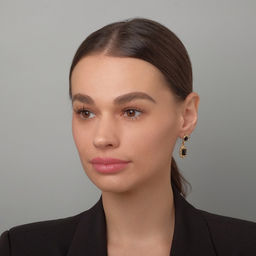 Серьги со стразами Ажур дуэт, цвет чёрный в золоте - Queen fair фото 3