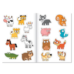 Набор с наклейками Весёлые половинки, Синий трактор  фото 9