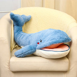 Мягкая игрушка «Кит», 75 см, рот на молнии