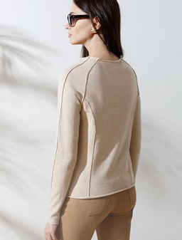 Джемпер тонкой вязки из хлопка с нейлоном