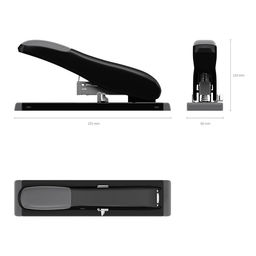 АКЦИЯ Цена за 1 шт. Степлер мощный №23 ErichKrause Elegance Classic до 100 листов, черный (в коробке по 1 шт.)