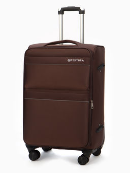 Чемодан 24",Текст,42*26*68,отд на молнии,2 нар/карм, увелич,код замок,4 колеса, коричневый   1094083