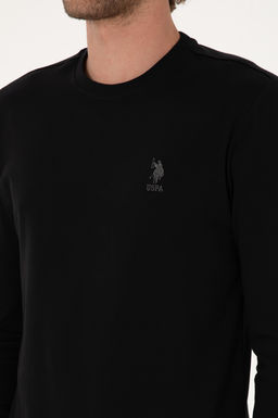 Erkek Siyah Basic Sweatshirt Sepette S_rpriz _ndirim - U.s. polo assn фото 7