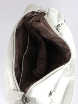 Сумка женская искусственная кожа Guecca-110, 1отд+карм/пер, плечевой ремень, белый SALE 264043 - Adelia фото 7