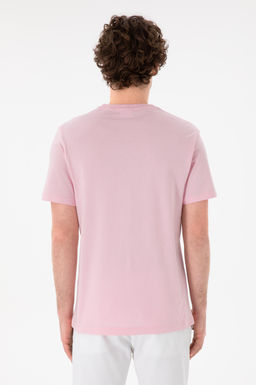 Erkek Regular Fit Bisiklet Yaka A__k Pembe Basic Ti__rt Sepette S_rpriz _ndirim - U.s. polo assn фото 6