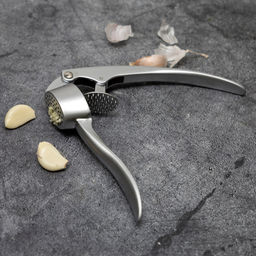 Чесночница из цинкового сплава 16,8х3х4,8см, никелированная матовая поверхность, на картоне, TalleR (Китай) - Домашняя мода фото 4