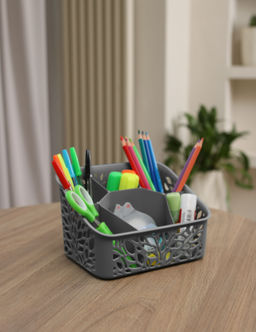 Органайзер настольный Leaves серый