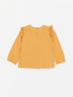 Kare Yaka Desenli K?z Bebek Bluz - Waikiki фото 2