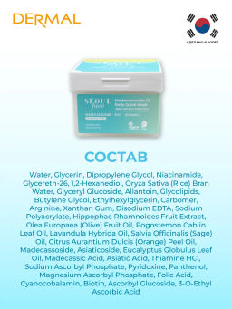 DERMAL Seoul Face Набор масок для лица с мадекассосидом 36шт  фото 5