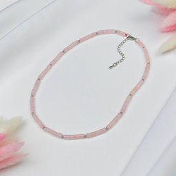 Колье из Розового кварца 38 см +