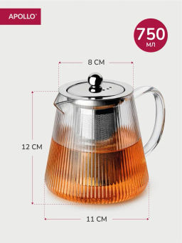 Чайник APOLLO Stripe-type 750 мл  фото 2