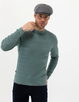 Ye_il Slim Fit Bisiklet Yaka Triko Kazak - Pierre cardin фото 3