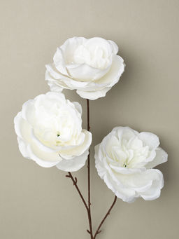Цветок искусственный БЕЛЫЙ 66 см / ZHQ-12 /уп 200/ 3 цветка - ГалеонТрейд фото 3