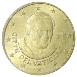 50 евроцентов 2010 года Ватикан