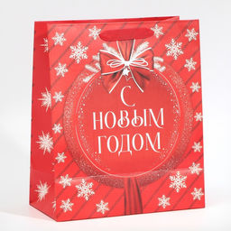 Пакет ламинированный вертикальный Красочный новый год, ML 23 27 11,5 см - Дарите счастье фото 3