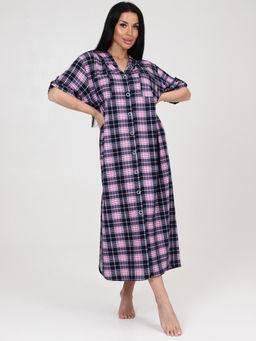 5116 ПЛАТЬЕ (Розовая клетка) - А-дина фото 3