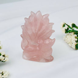 Лиса Кицунэ из Розового кварца - Радуга самоцветов фото 2