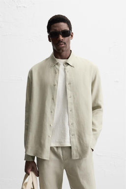 100% LINEN SHIRT - Zara фото 2