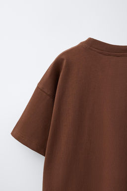 CAMISETA LISA / Marr?n vigor? - Zara фото 4