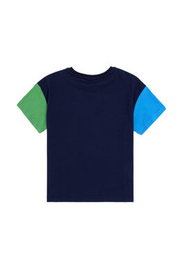 Футболка U. S. Polo Assn для мальчиков оверсайз с круглым вырезом темно-синяя - U.s. polo assn фото 5