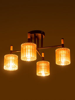 Люстра XA1689B/4, 4×60 Вт, E27, чёрная