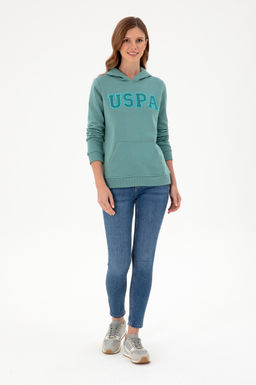 Женский мятный базовый свитшот - U.s. polo assn фото 4