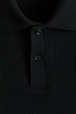 Polo en punto gofrado Slim Fit - H&m фото 3