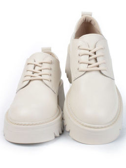 01-C1802-3 BEIGE Ботинки демисезонные женские (натуральная кожа)